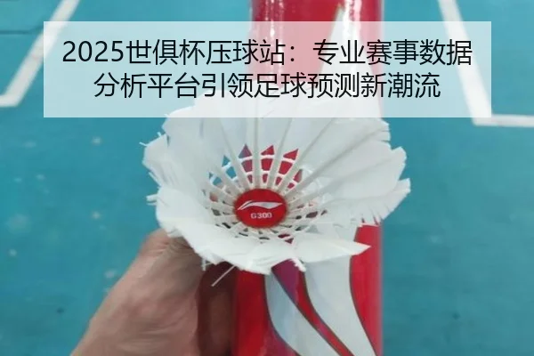 2025世俱杯压球站：专业赛事数据分析平台引领足球预测新潮流